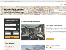 Tablet Screenshot of hotelslondon24.com